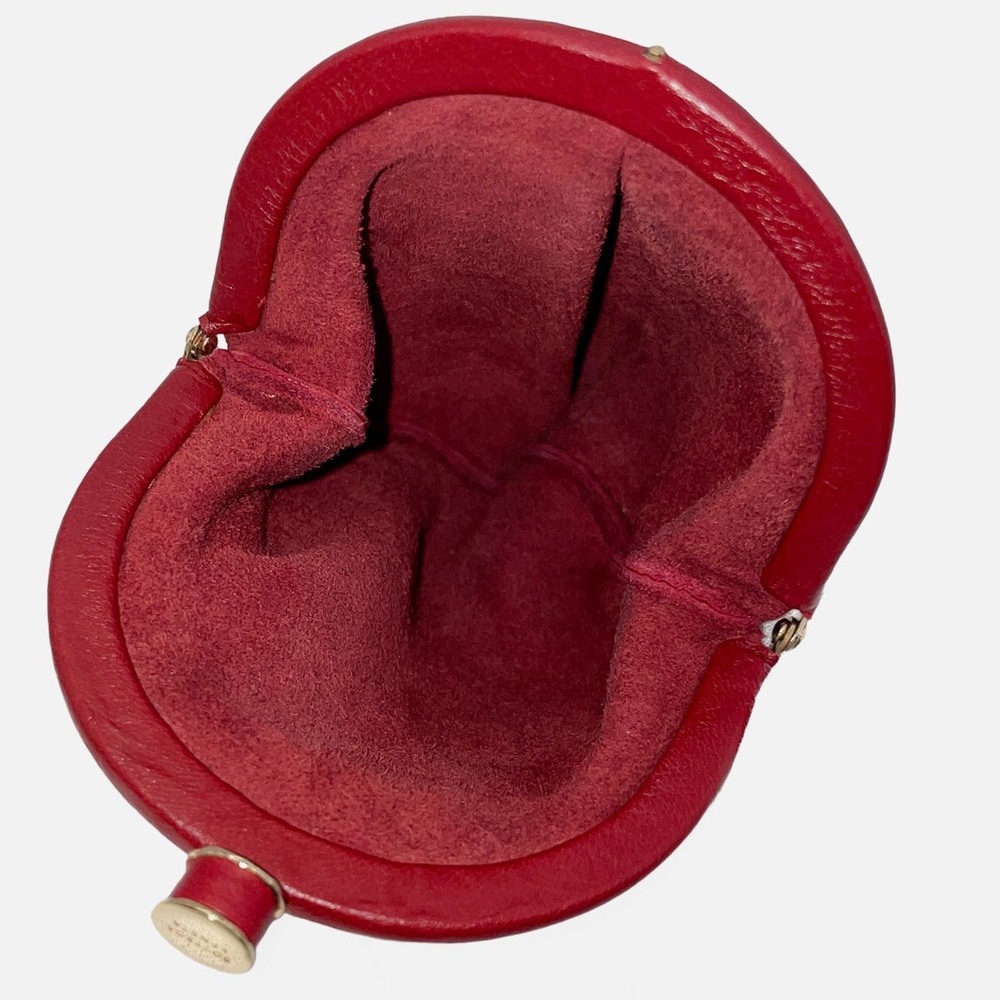BOTTEGA VENETA coin purse/wallet, leather, red, for men and women. - Picture 8 of 12
